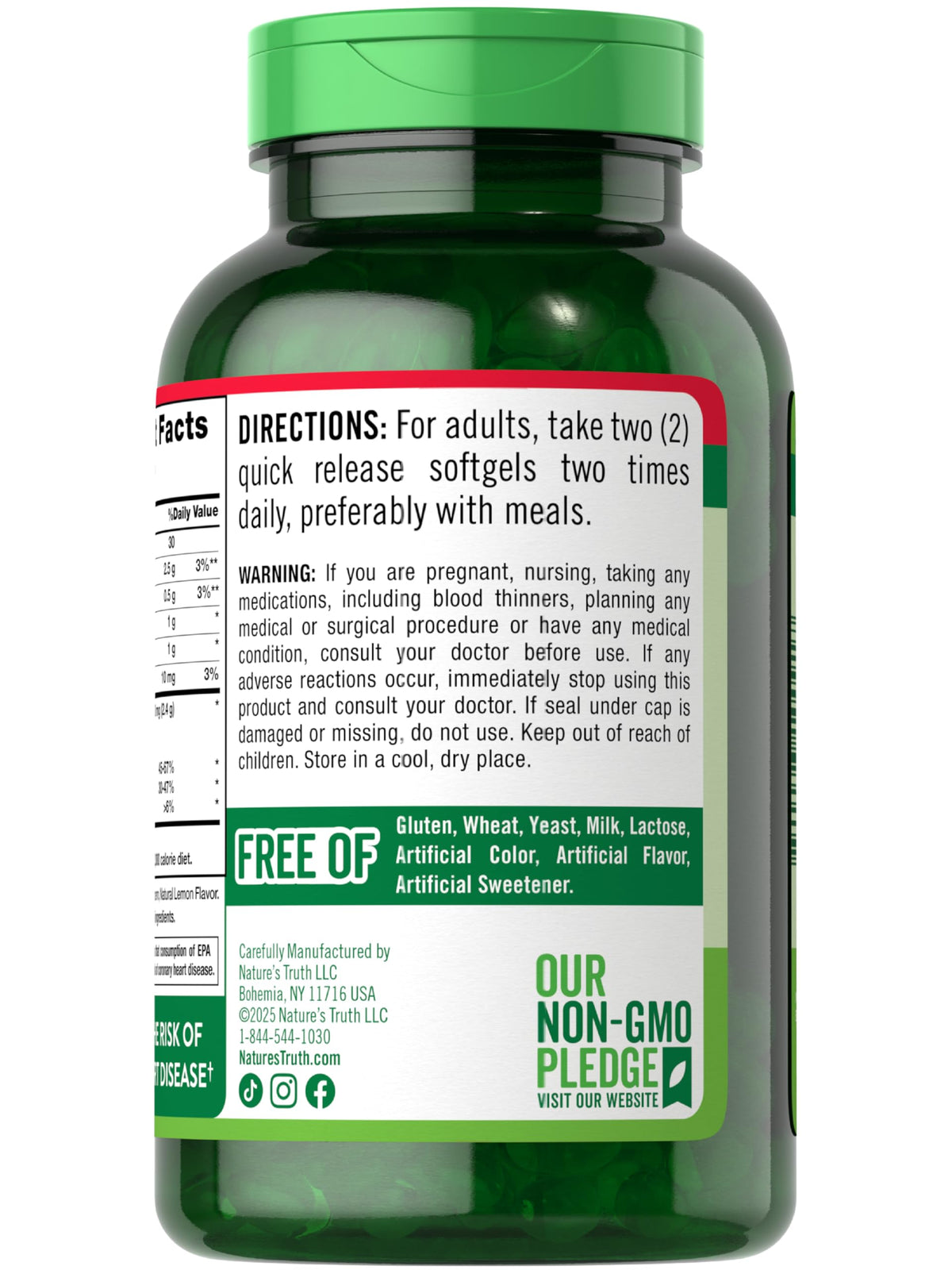 Fish Oil 2400mg 250 Softgels Omega 3 Q34709