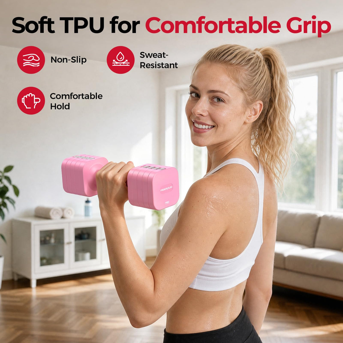 5-in-1 Adjustable Dumbbell Set R614