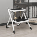 2 Step Folding Metal Step Stool with Anti-Slip Pedal S1323