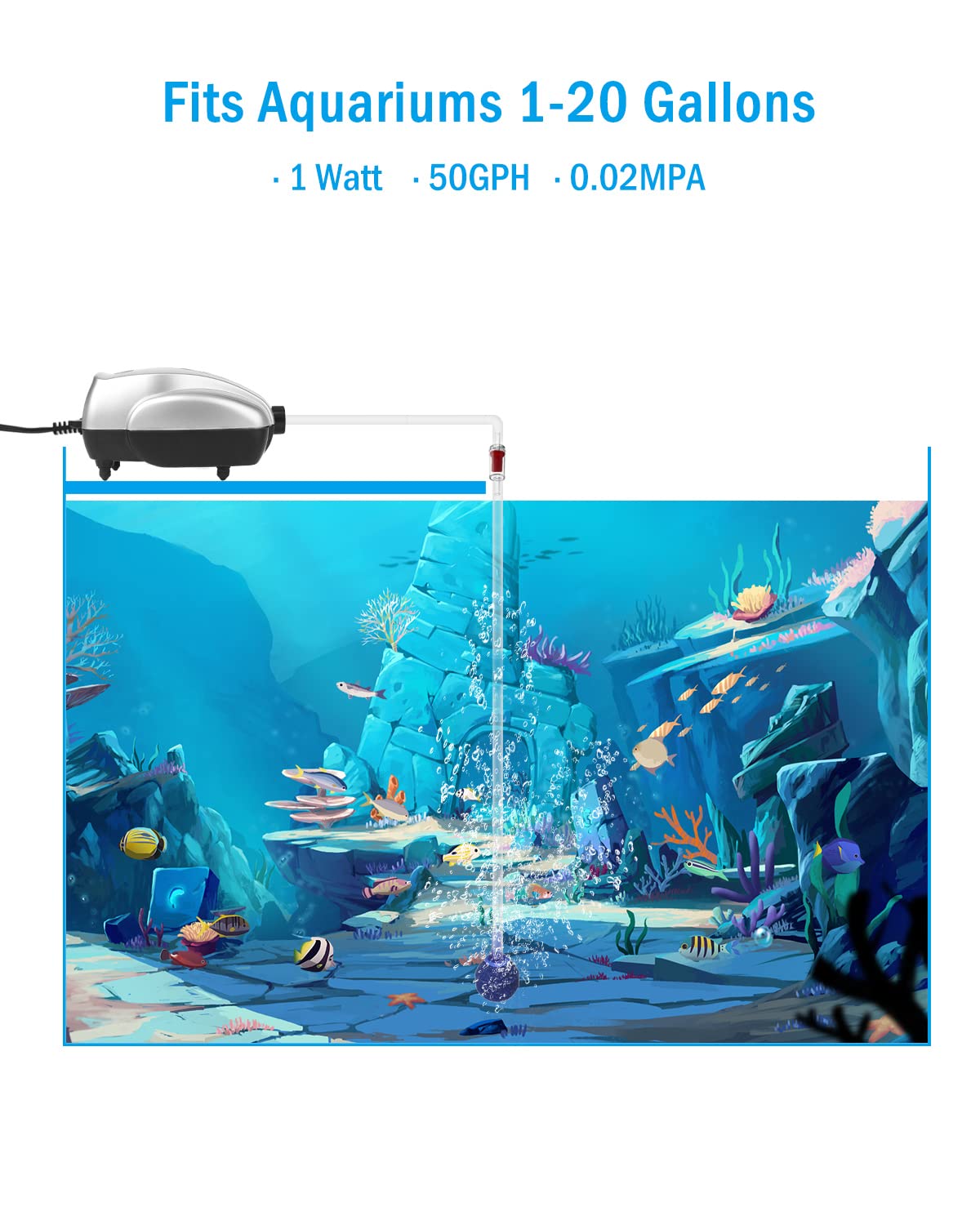 Aquarium Air Pump Kit J746449