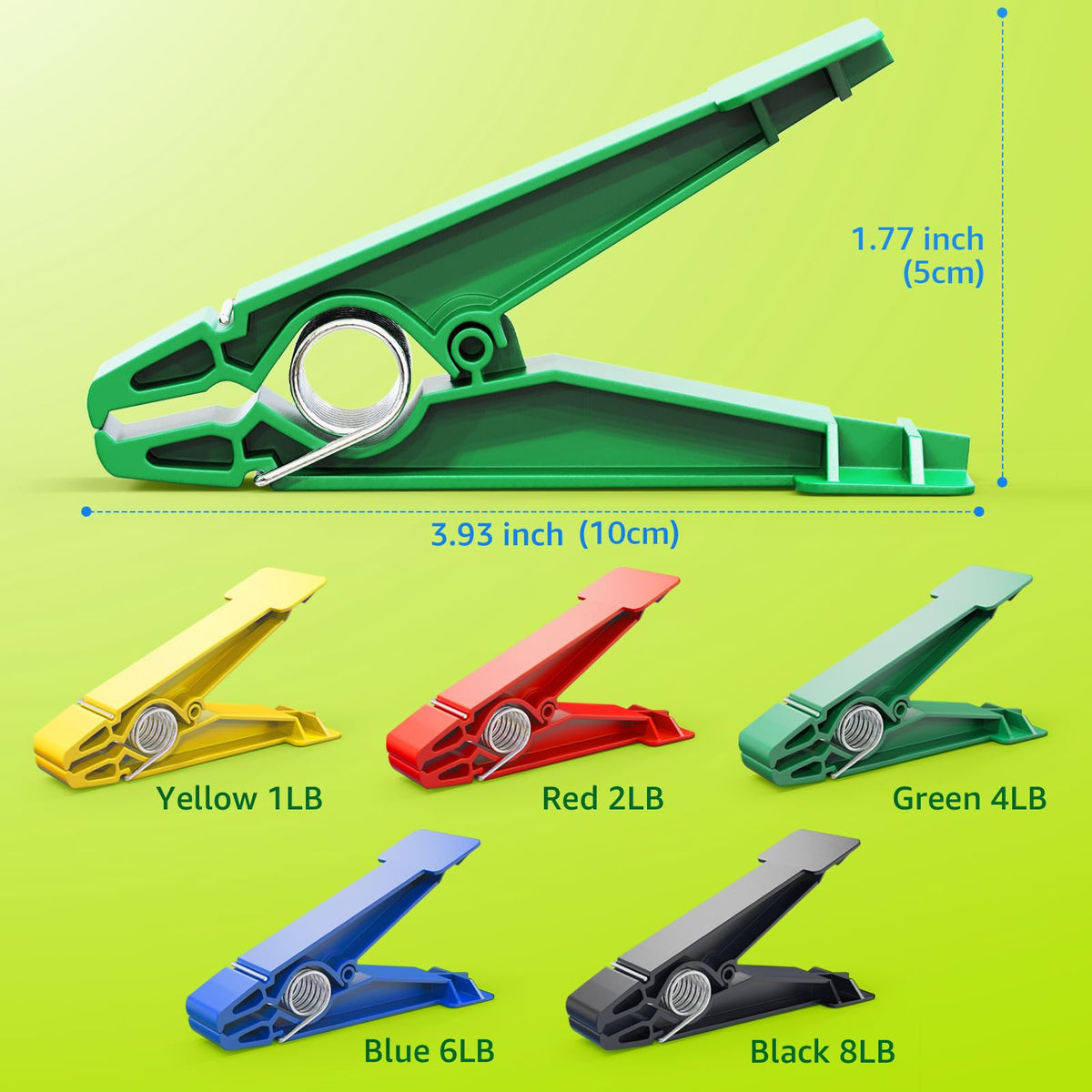 Finger Exerciser Set 5 Resistance Clips O868