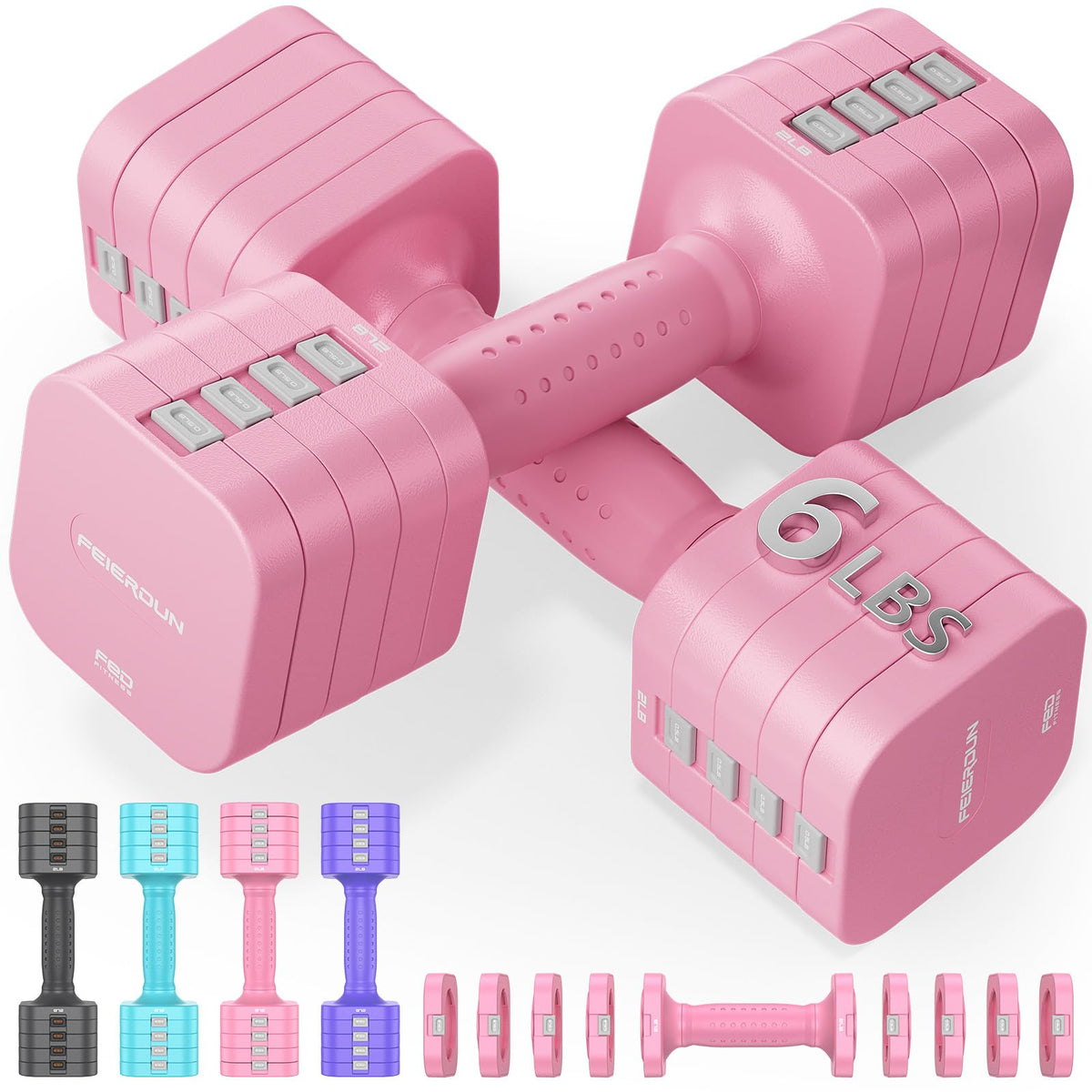 5-in-1 Adjustable Dumbbell Set R614