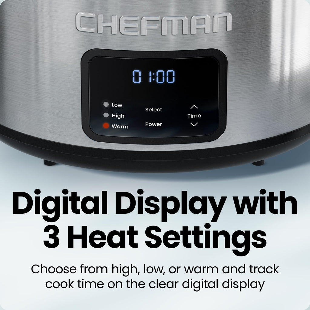7 Quart Programmable Digital Slow Cooker with Ceramic Crock S119881