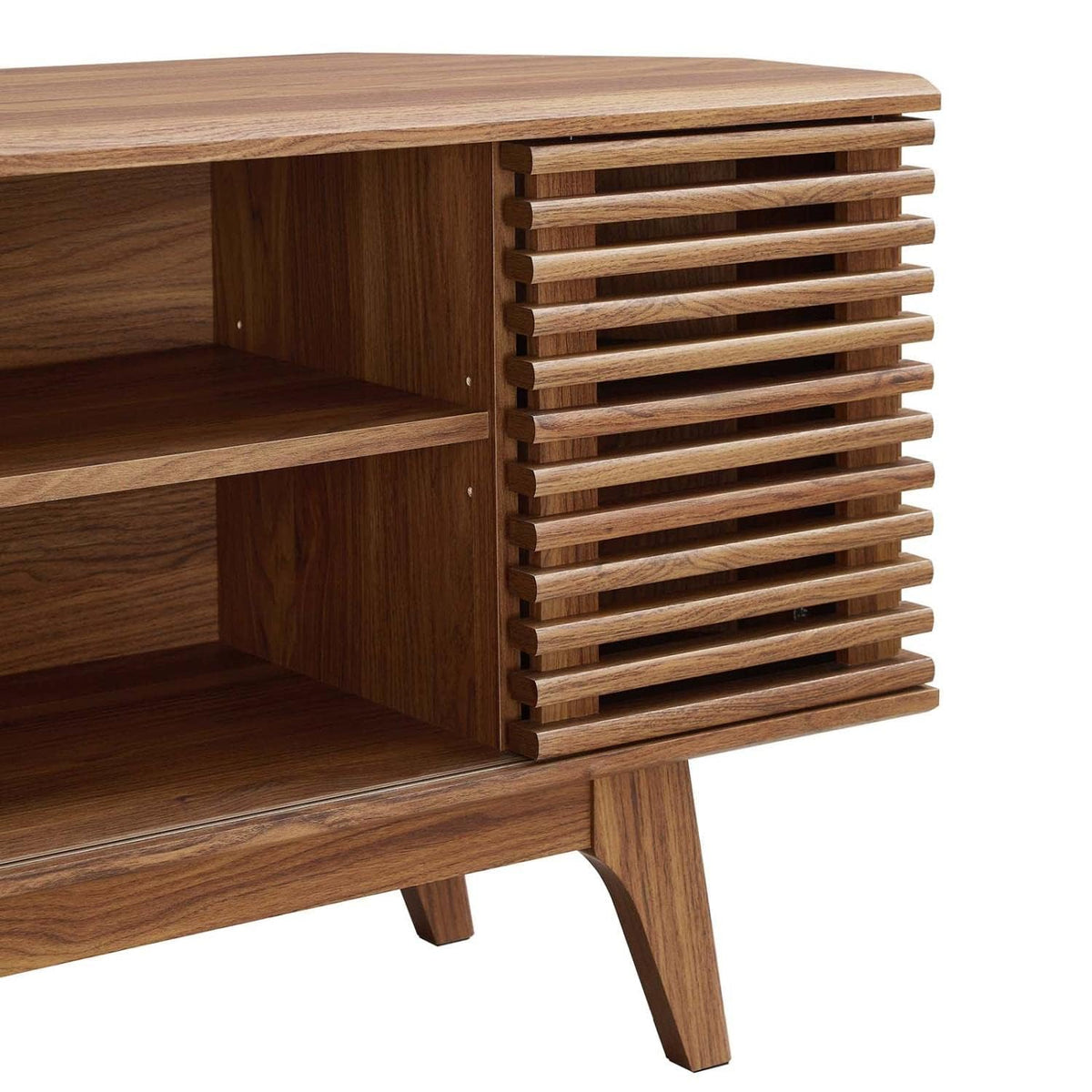 Mid-Century Modern Corner Media TV Stand M2933