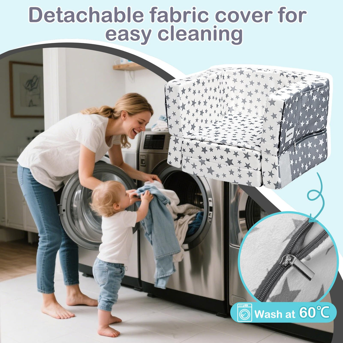 Portable Toddler Travel Bed & Chair 2-in-1 Y17370