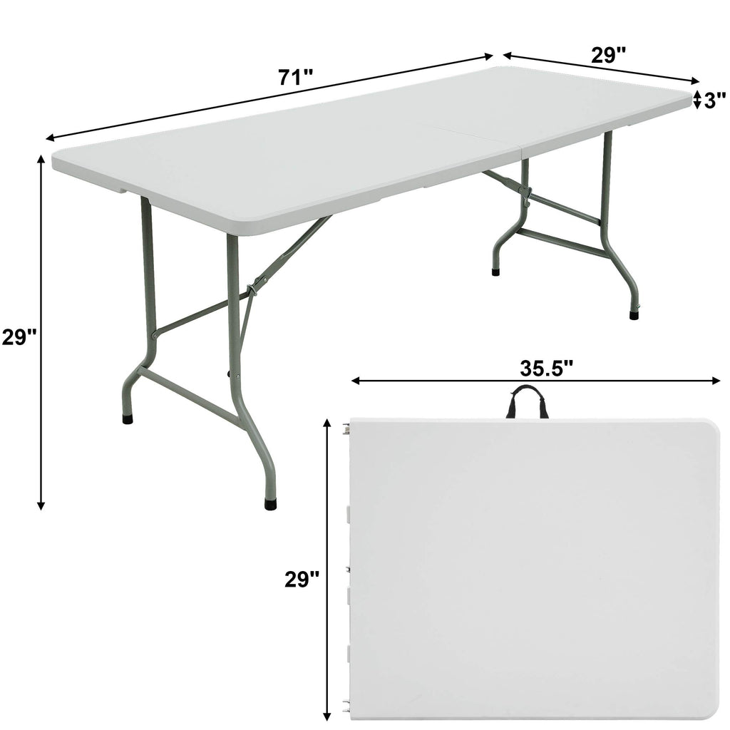 6ft Folding Plastic Table L55277
