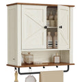 Wall-Mounted Bathroom Cabinet with Towel Bar Z376