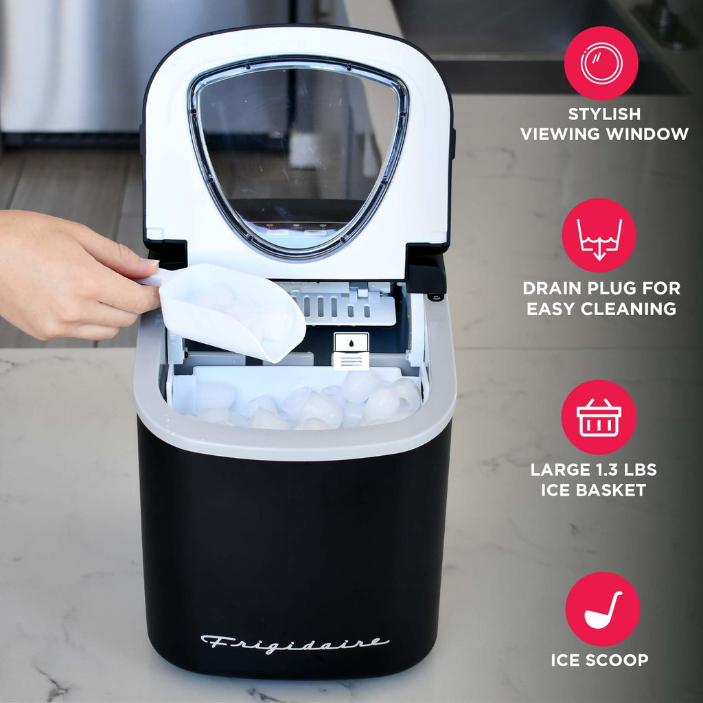 Compact Countertop Ice Maker 26 lb per Day Black D462