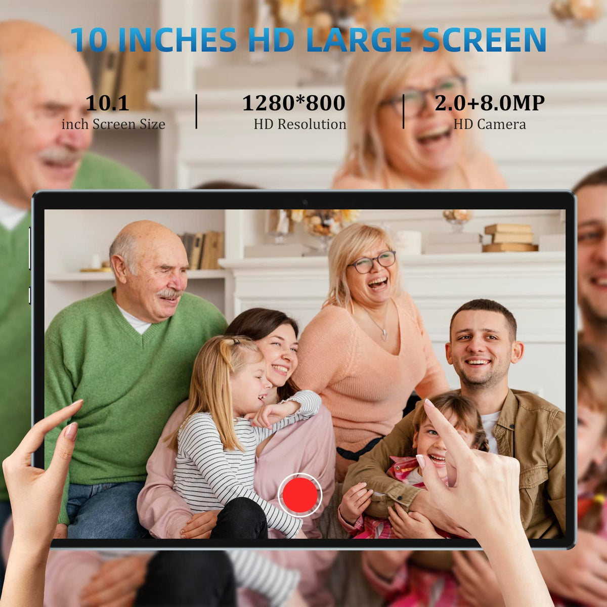 10 inch Tablet 12GB RAM 64GB ROM Black E435882