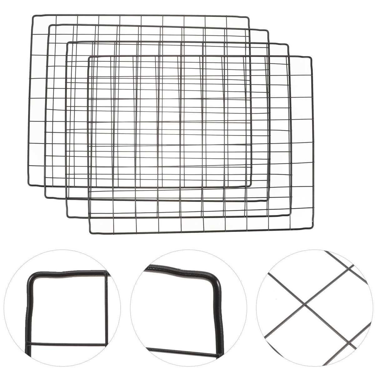 4pcs Flexible Iron Mesh Dog Fence Panels E779185