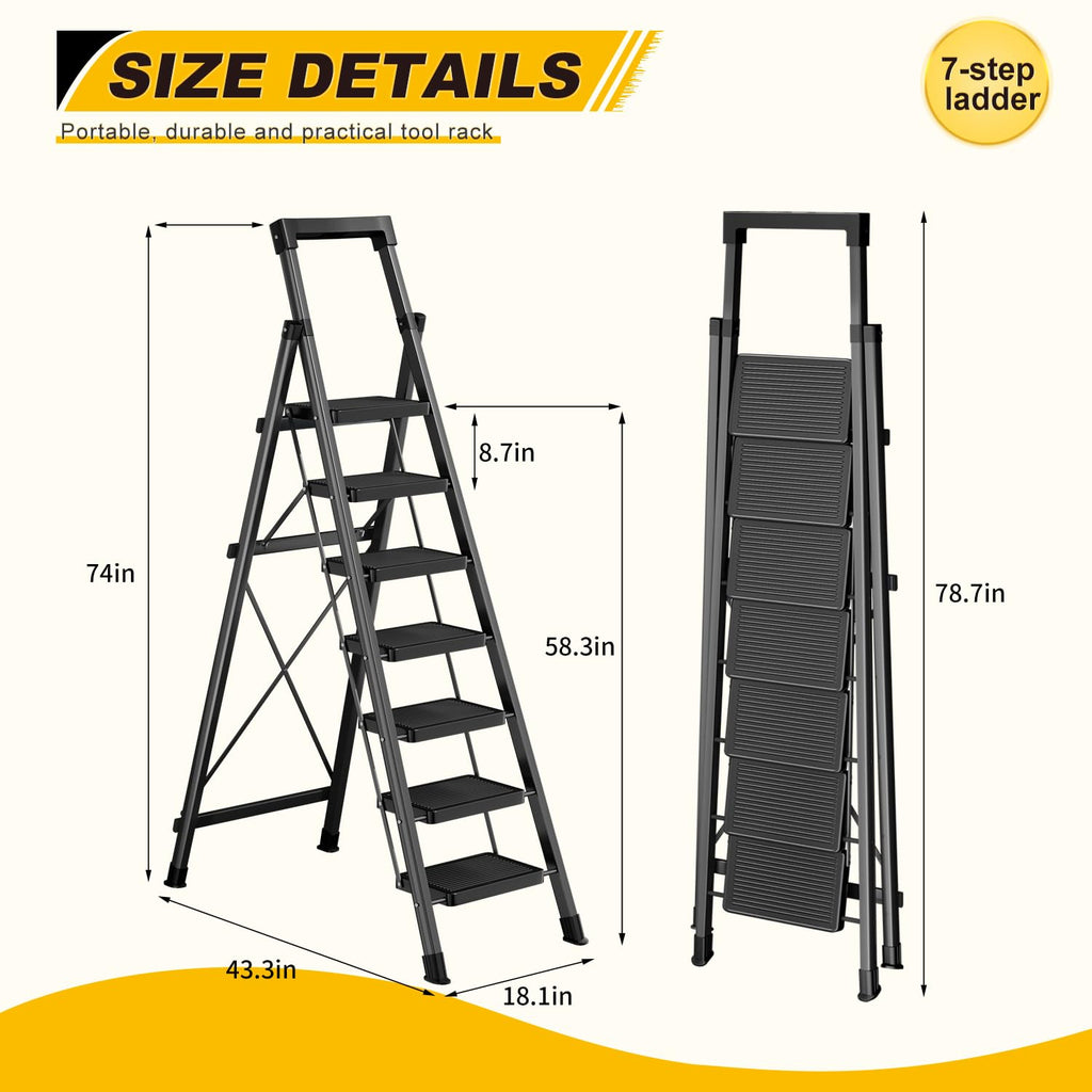 7 Step Ladder with Platform C6402