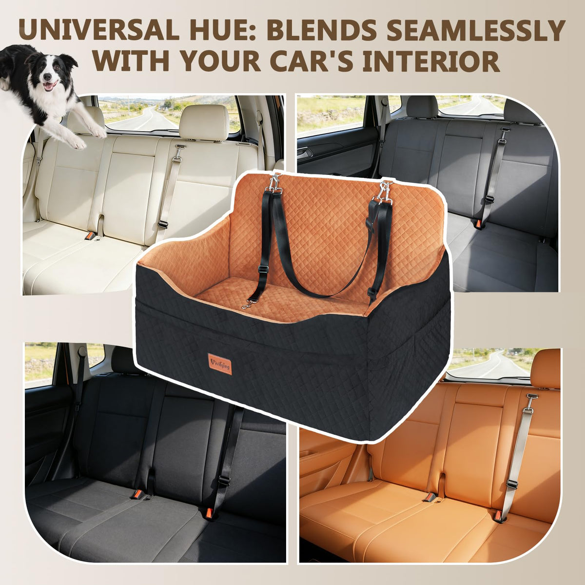 Large Dog Car Seat with 4 in Cushion G192