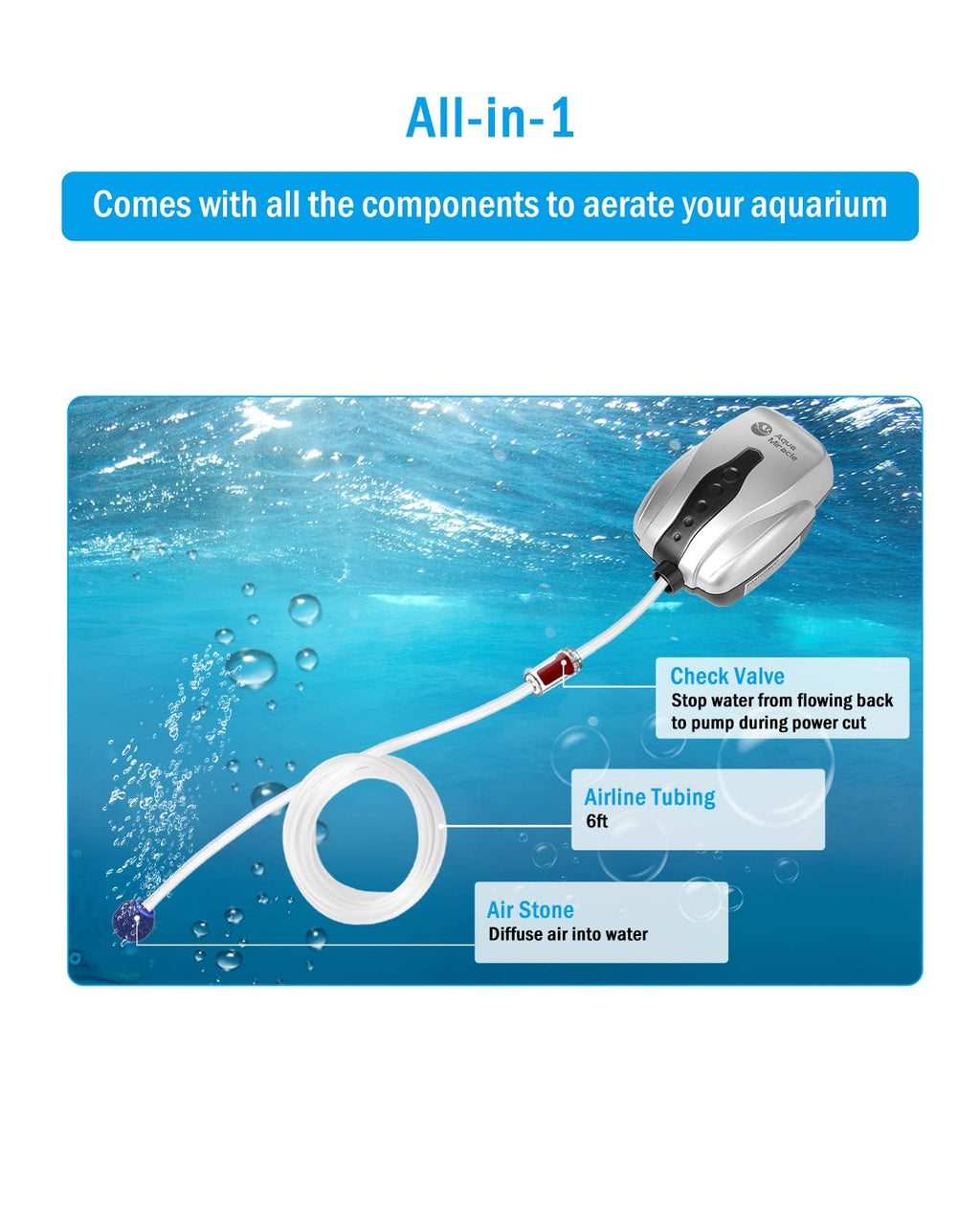 Aquarium Air Pump Kit J746449