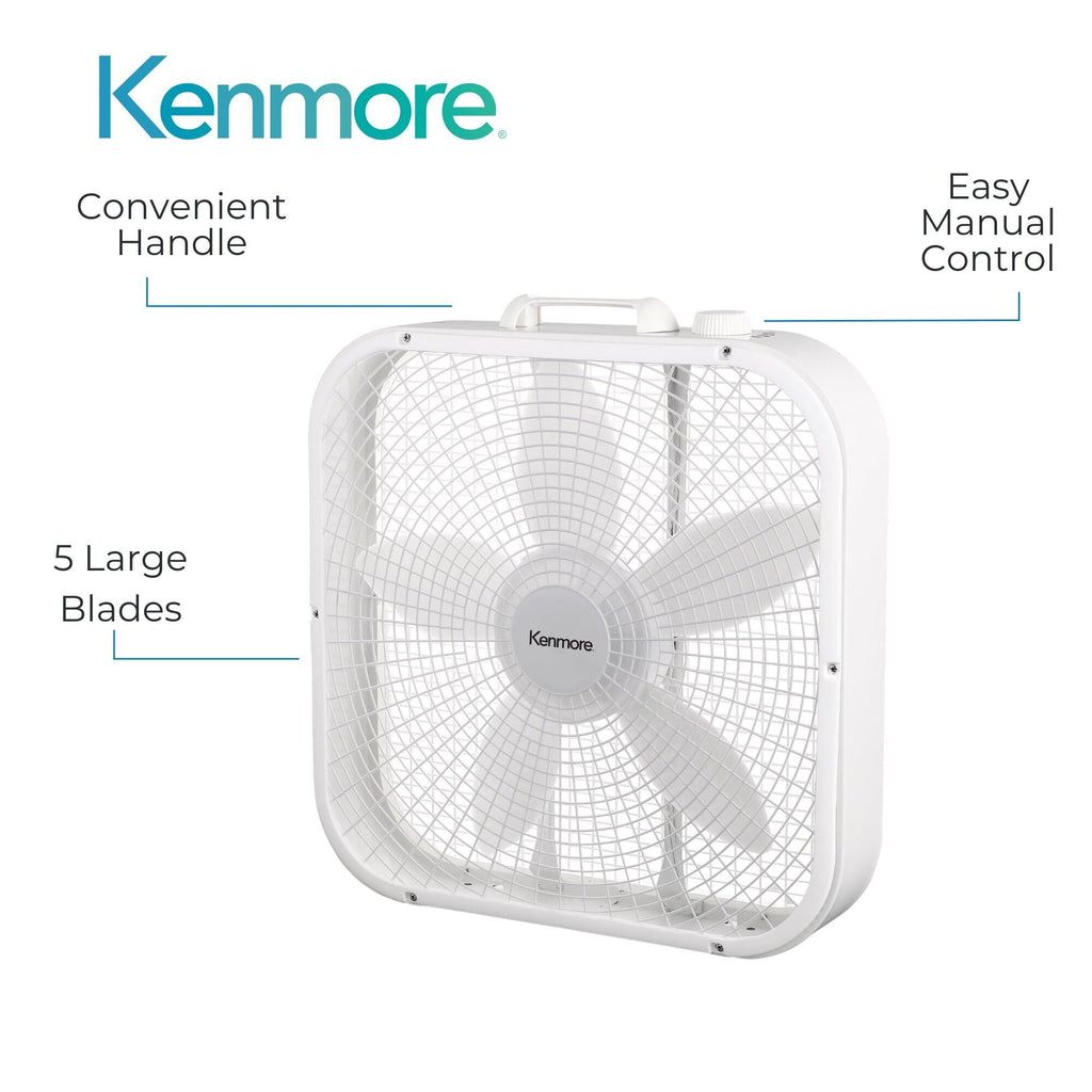 20" White 3 Speed Box Fan G723195