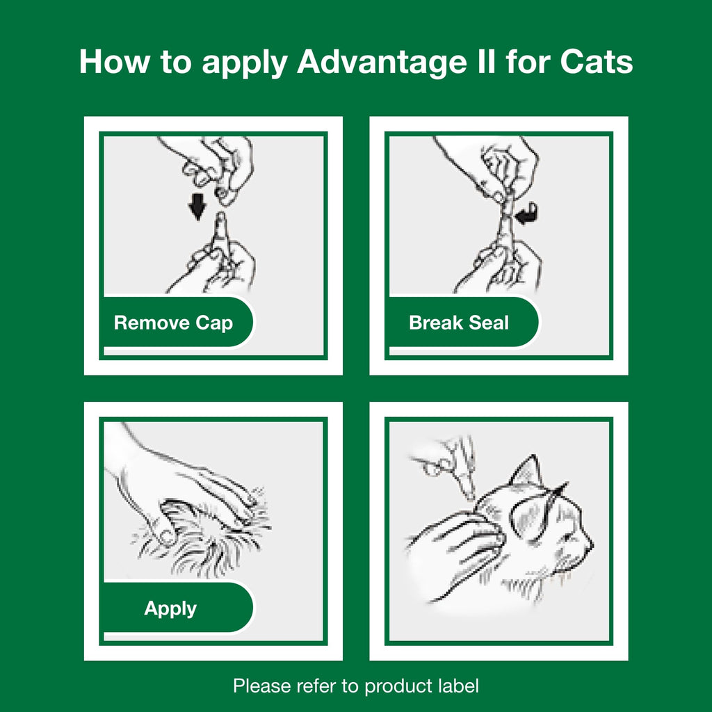Advantage II Small Cat Topical Flea Treatment & Prevention, 2ct W78570