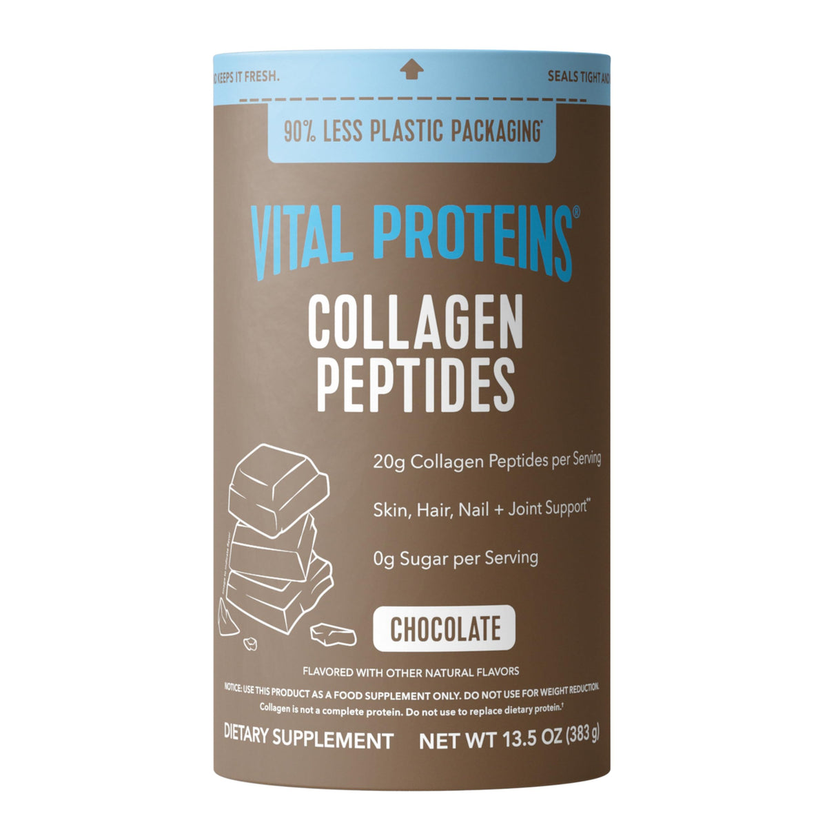 Collagen Peptides Powder, Chocolate, 13.5oz V2241