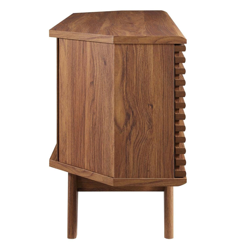 Mid-Century Modern Corner Media TV Stand M2933