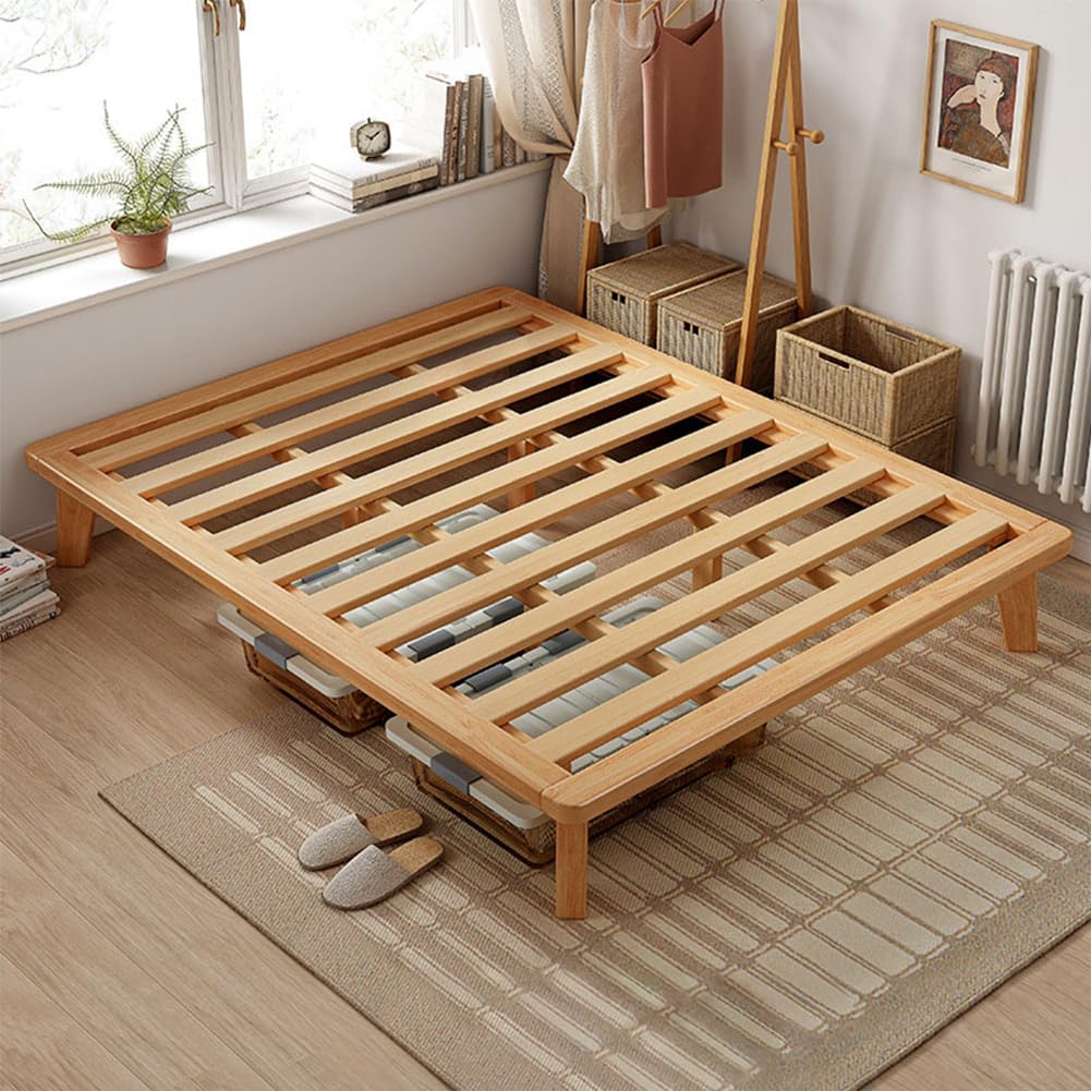 California-King Wood Platform Bed Frame L5038