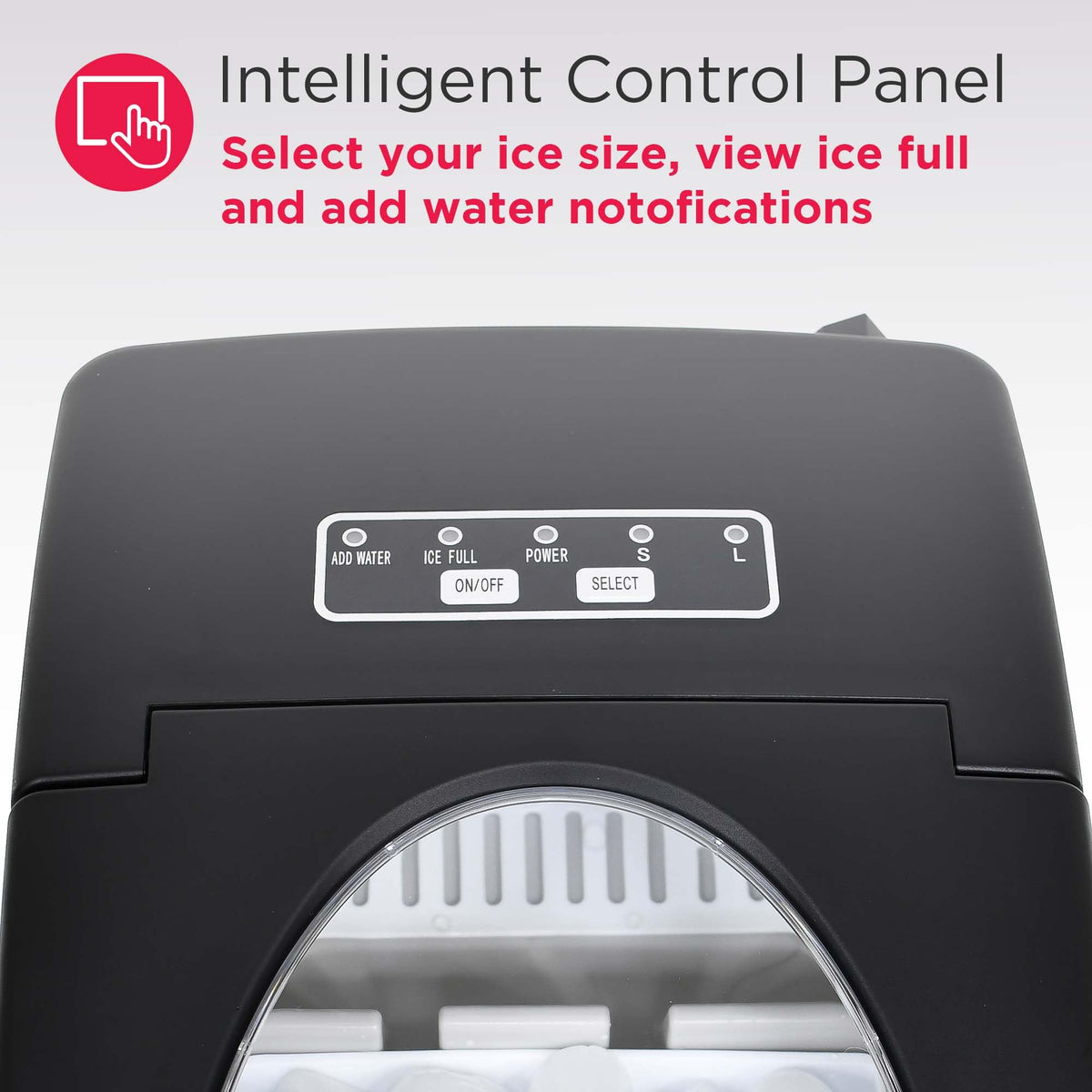 Compact Countertop Ice Maker 26 lb per Day Black D462