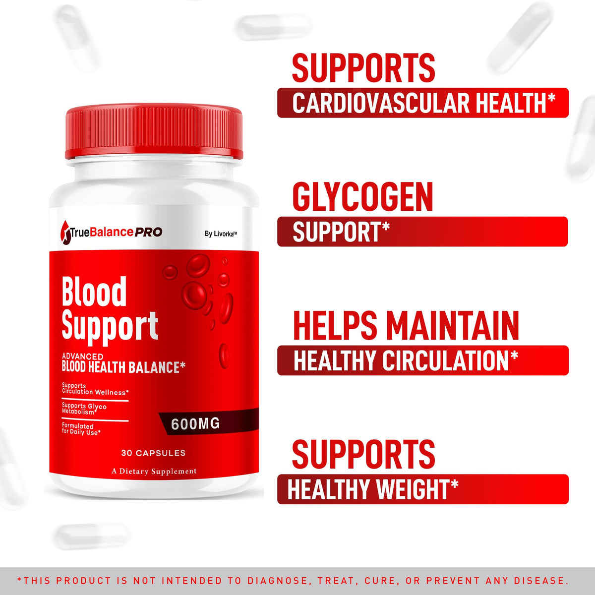 30 Capsules Blood Support Supplement N5496