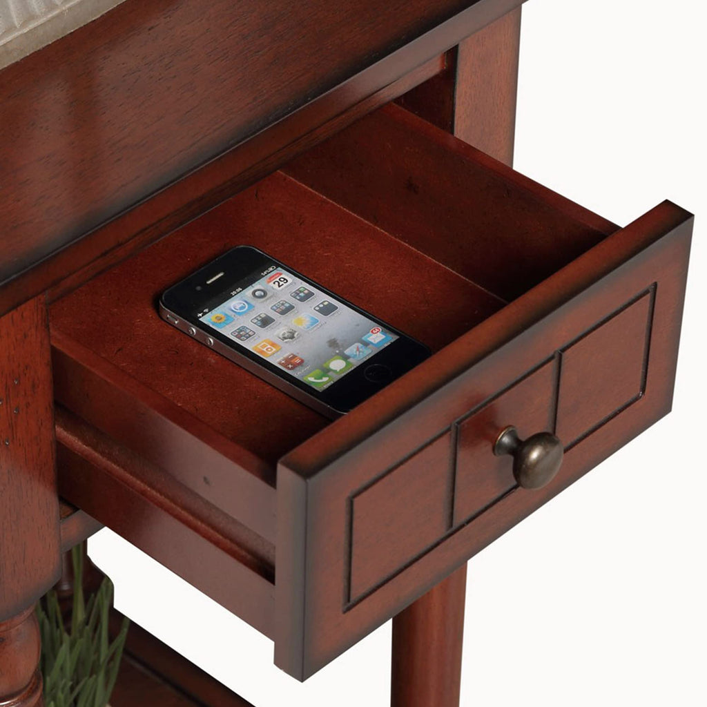 1 Drawer Accent End Table with Storage Drawer and Shelf D655