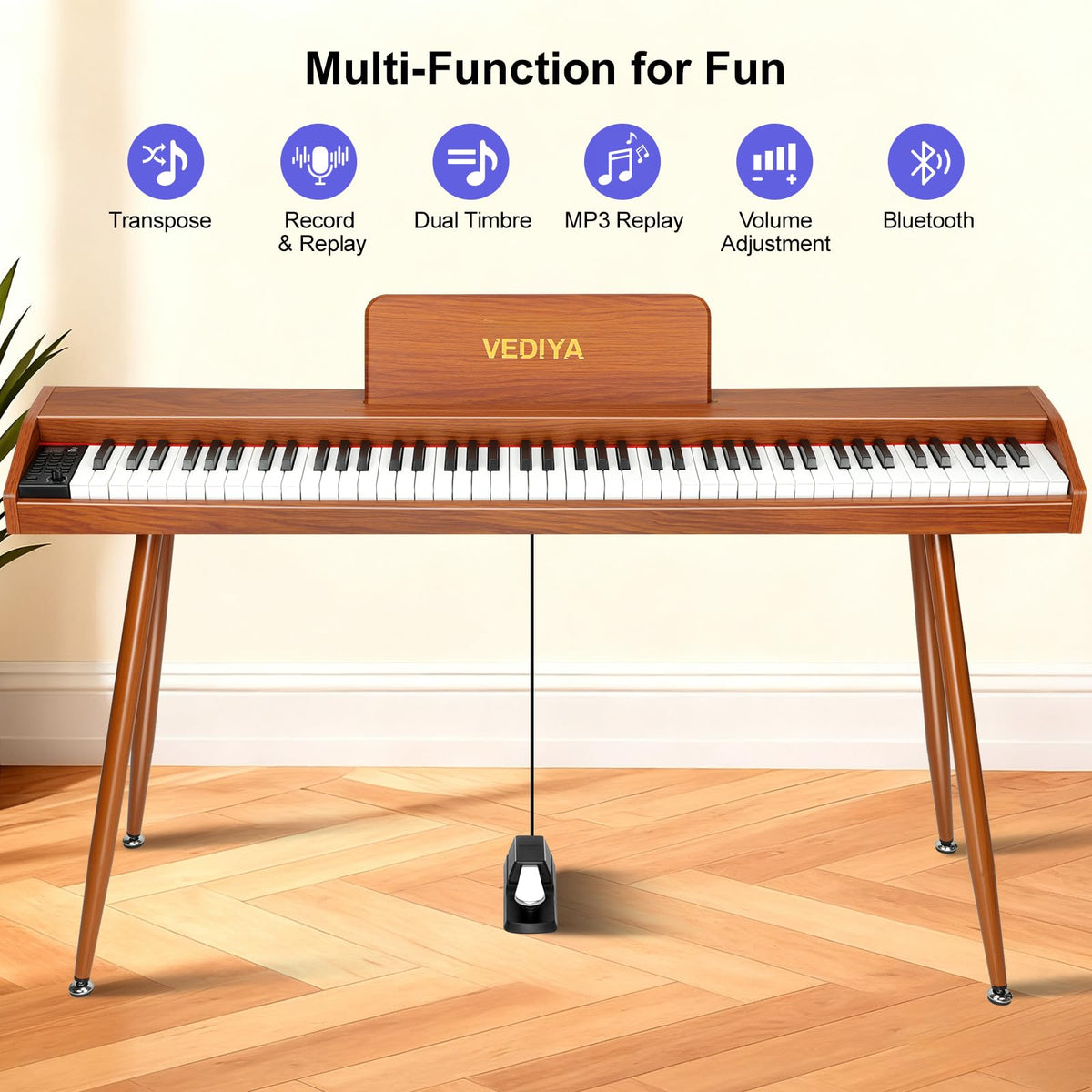88 Key Semi-Weighted Digital Piano M710531