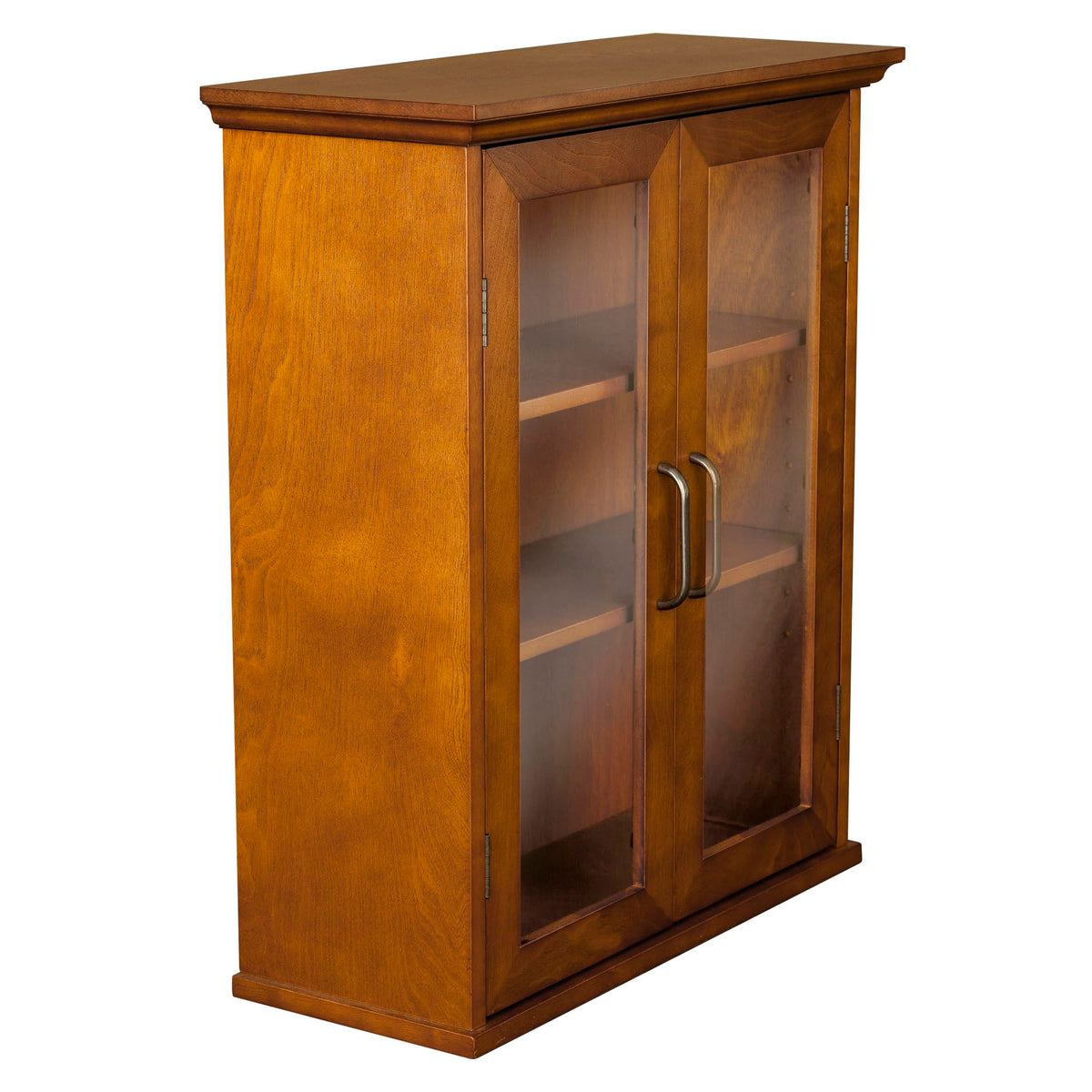 Wooden Over The Toilet Bathroom Medicine Cabinet with 2 Adjustable Shelves L7993