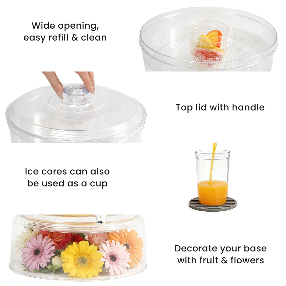 2 Gallon Beverage Dispenser with Stand V90697