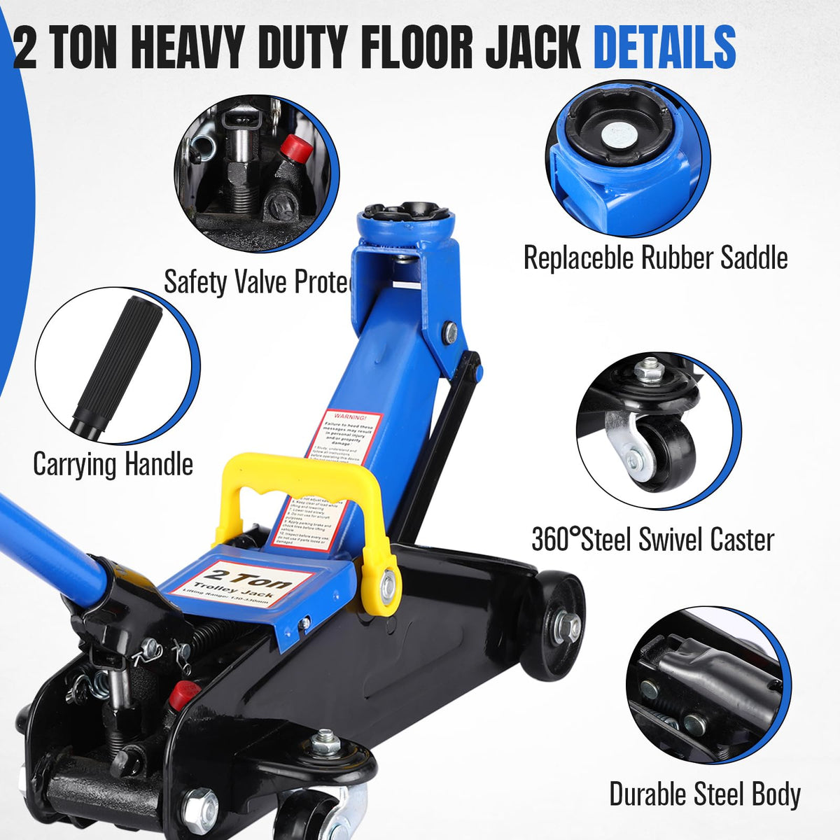 2 Ton Low Profile Hydraulic Floor Jack V6838