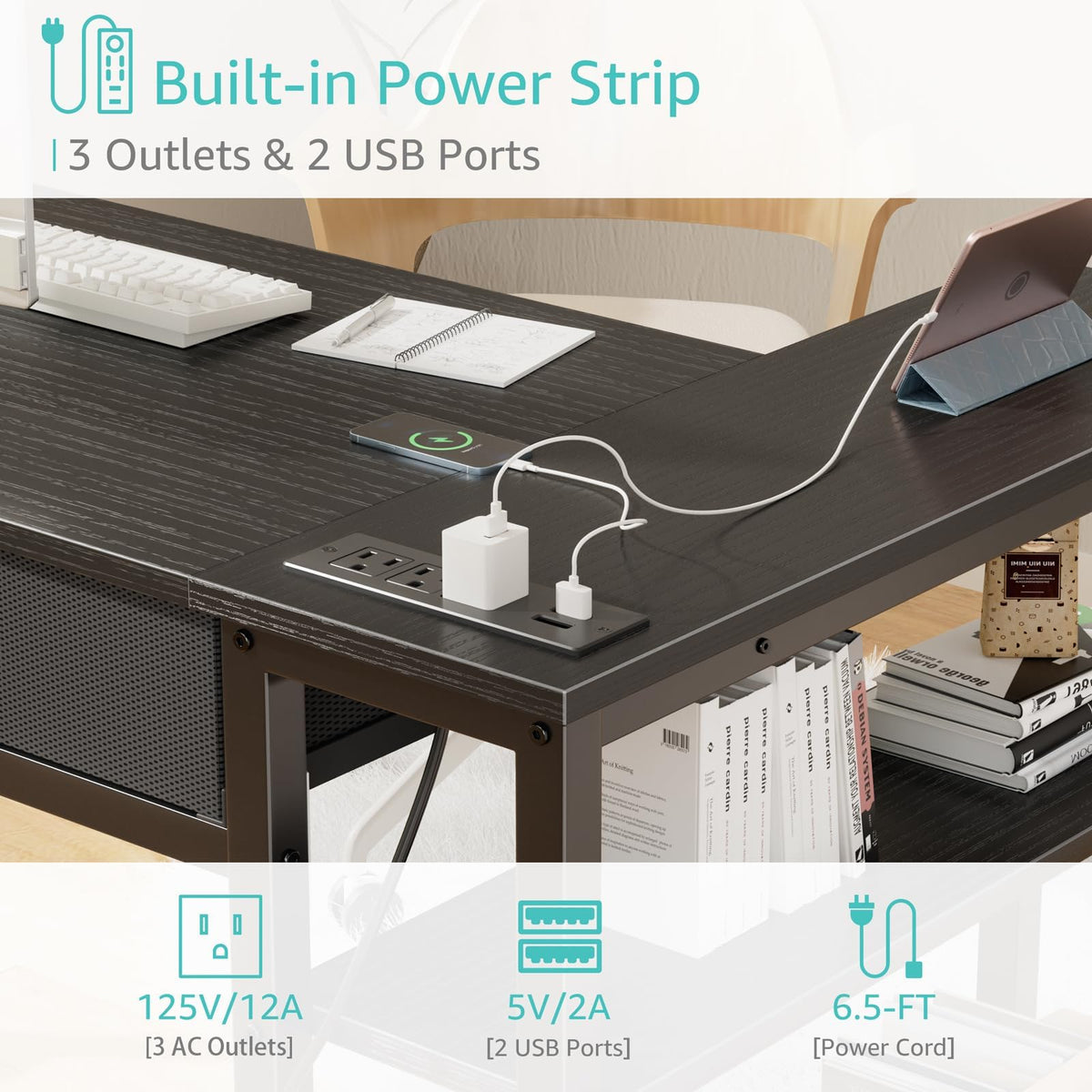 Black Corner Desk F628970