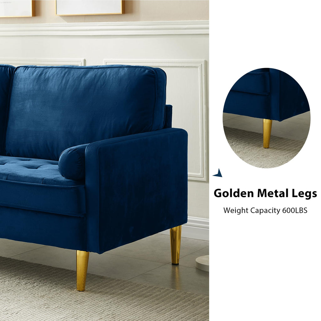 67" Velvet Tufted 2-Seater Sofa V8544