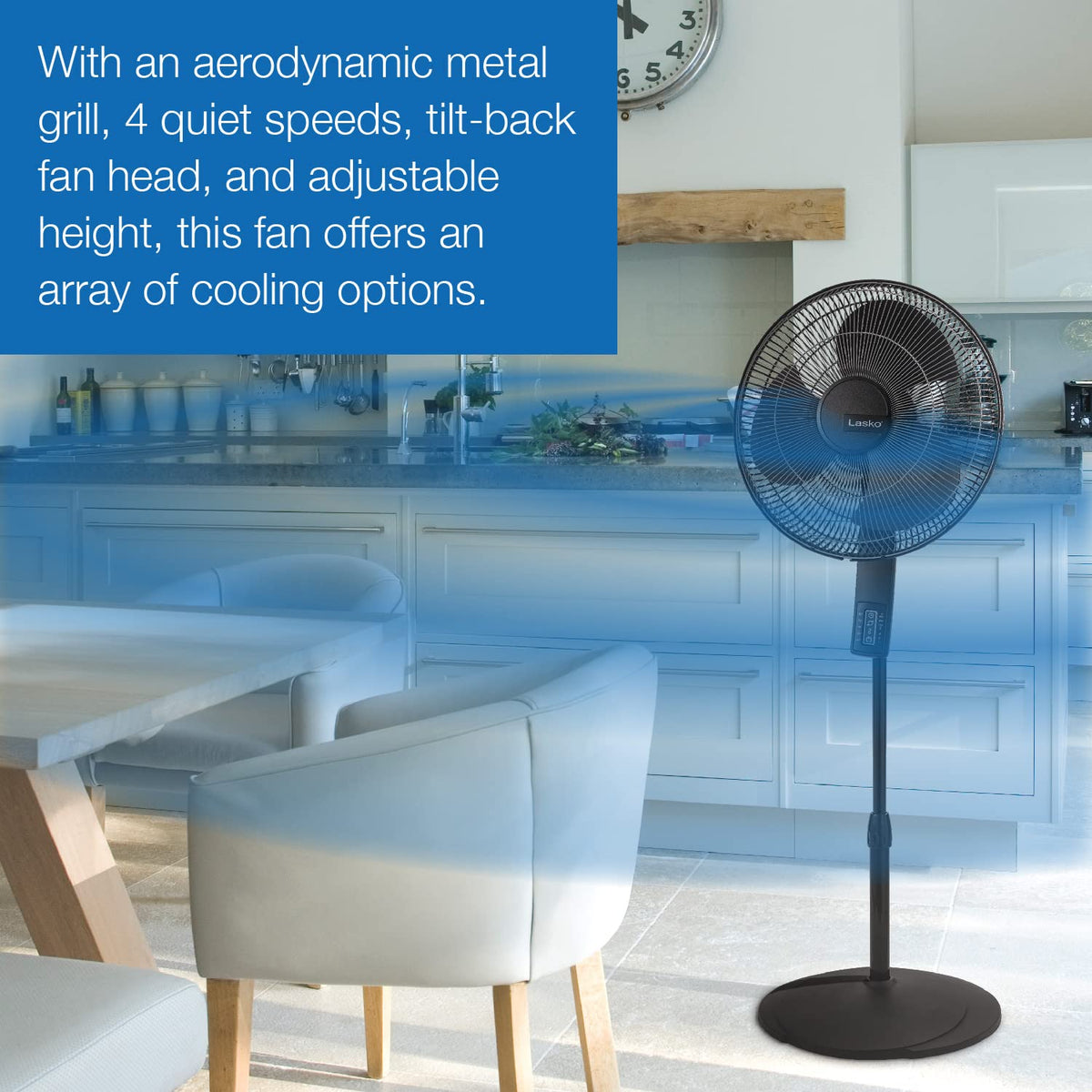 Oscillating Pedestal Fan 16" Black R61189
