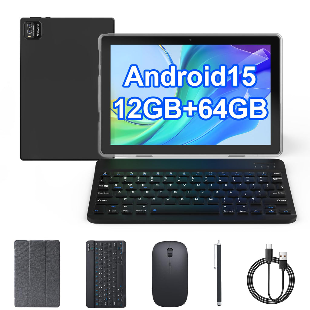 10 inch Tablet 12GB RAM 64GB ROM Black E435882