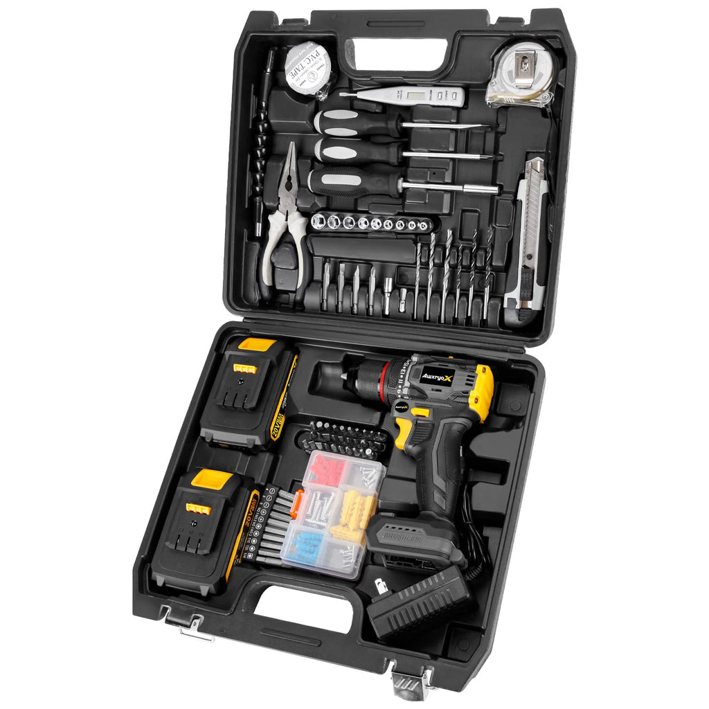 Brushless Compact Cordless Drill Tool Set 135Pcs C7771