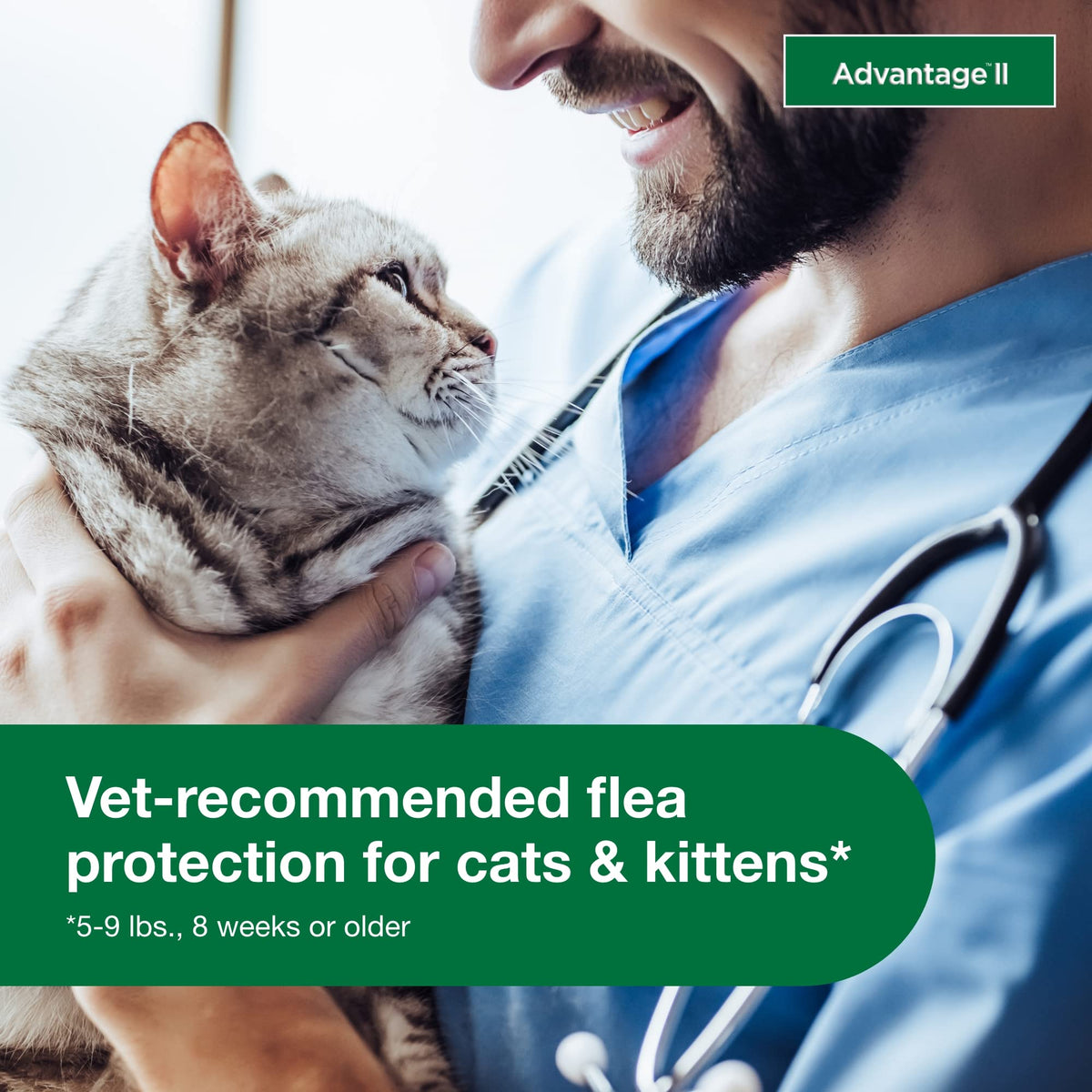 Advantage II Small Cat Topical Flea Treatment & Prevention, 2ct W78570