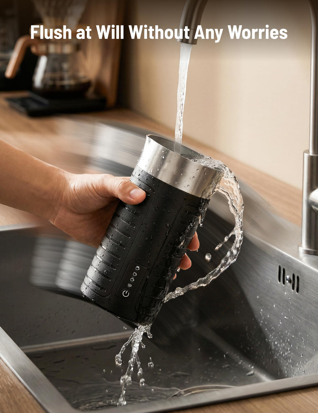 Waterproof Electric 4-in-1 Milk Frother X179