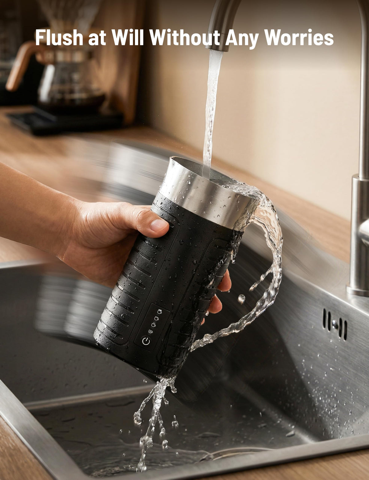 Waterproof Electric 4-in-1 Milk Frother X179