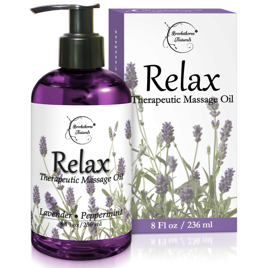 Lavender Peppermint Marjoram Body Massage Oil 8oz R73252
