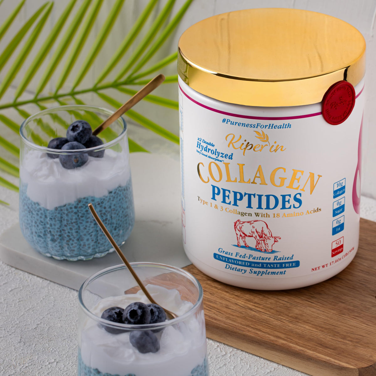 Hydrolyzed Collagen Peptides Type I & III Unflavored 50 Servings F53406