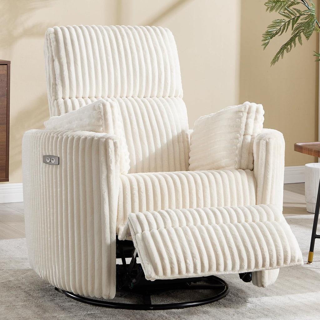 Power Recliner Swivel Glider Rocking Chair with USB Port I1494