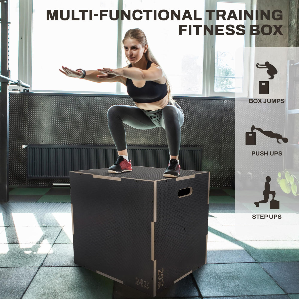 Wooden Plyo Box Jump Exercise Platform P3816