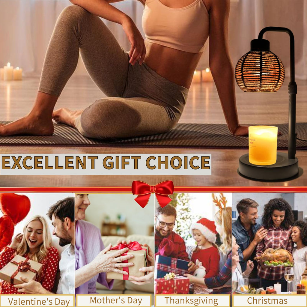 Electric Candle Warmer Lamp with Timer, Adjustable Dimmable P678