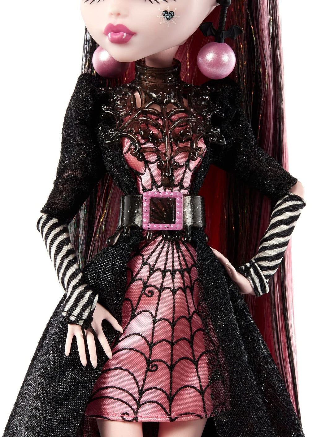 Pink and Black Gown Doll I3682