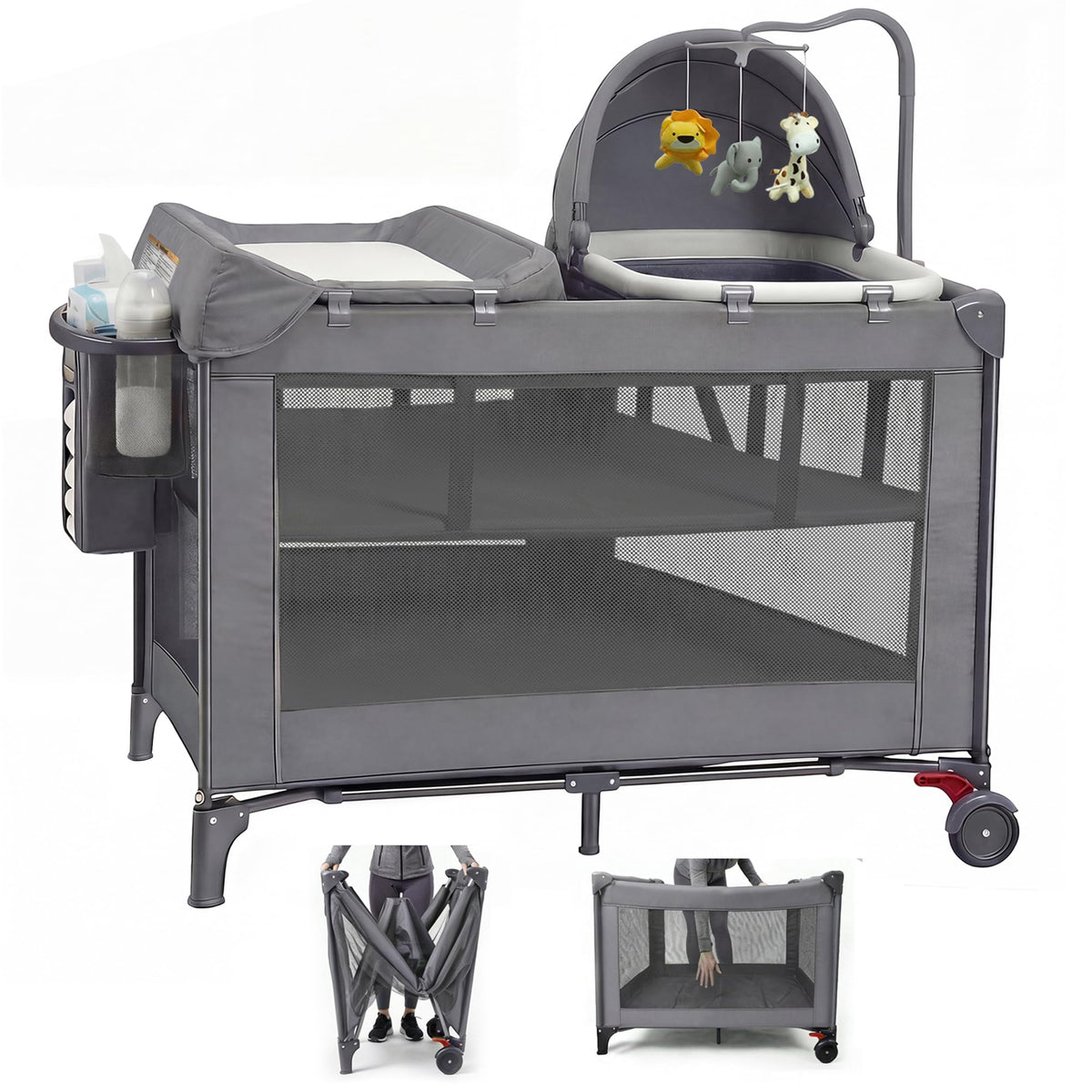 4 in 1 Baby Pack and Play with Bassinet X34035