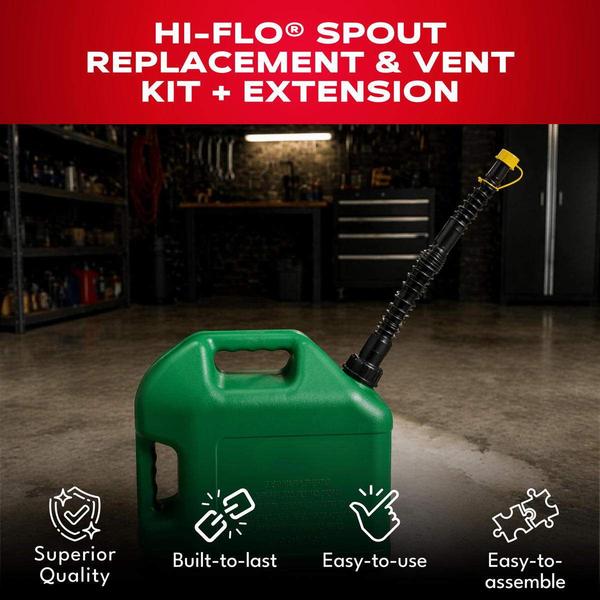 Multi-Purpose Spout with Extension & Vent Kit, 3 Pk X734