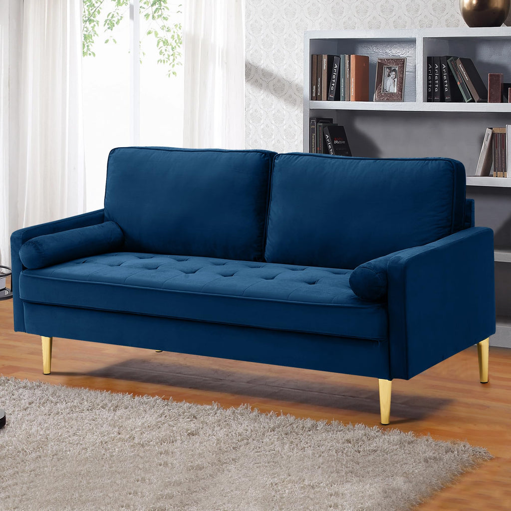 67" Velvet Tufted 2-Seater Sofa V8544