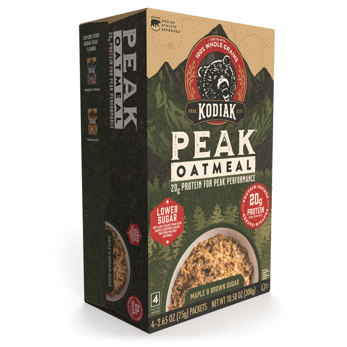 Instant Oatmeal, Maple Brown Sugar, High Protein, 6pk Z52790