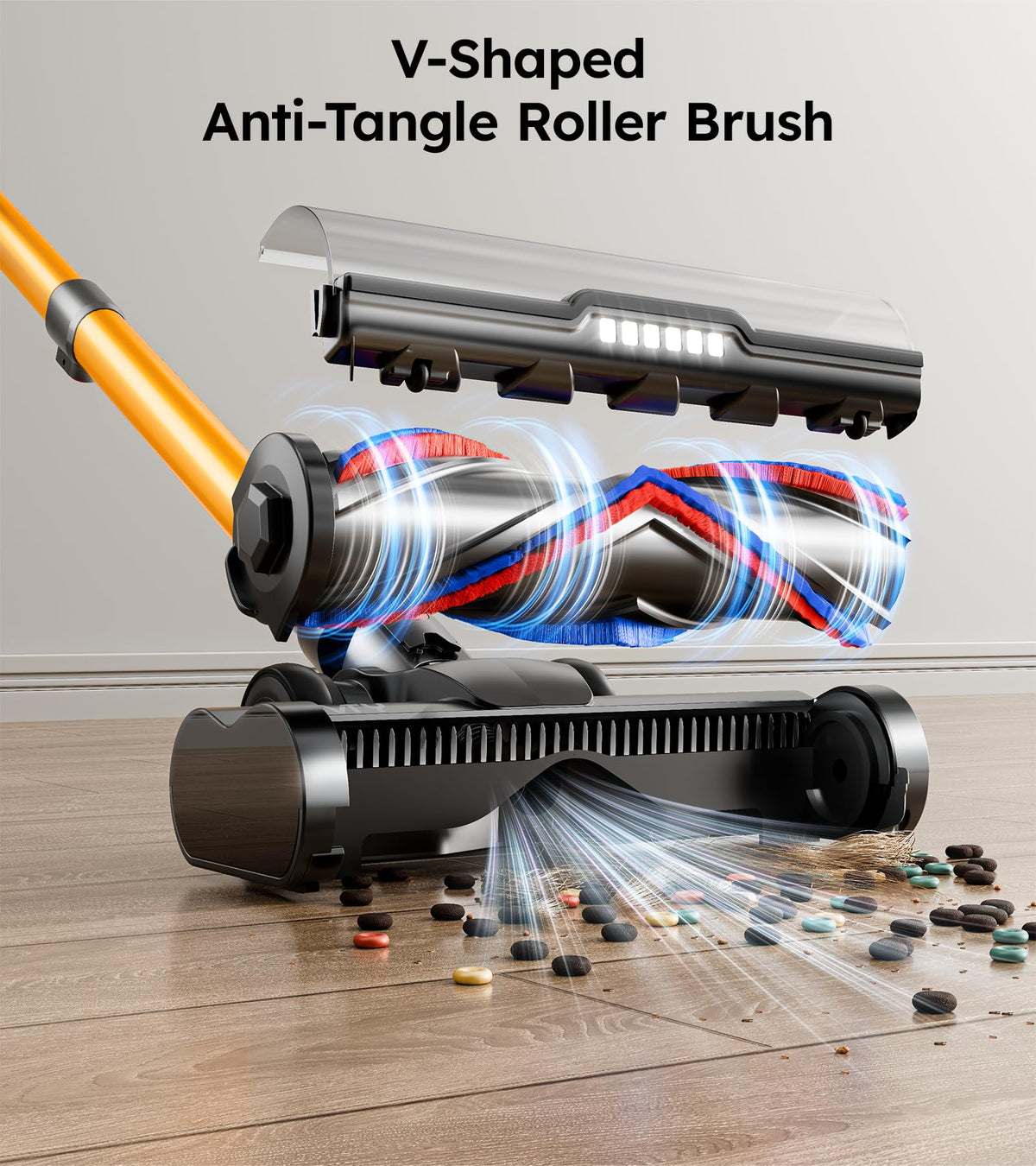 650W 60Kpa 70 Mins Cordless Stick Vacuum Cleaner P2726