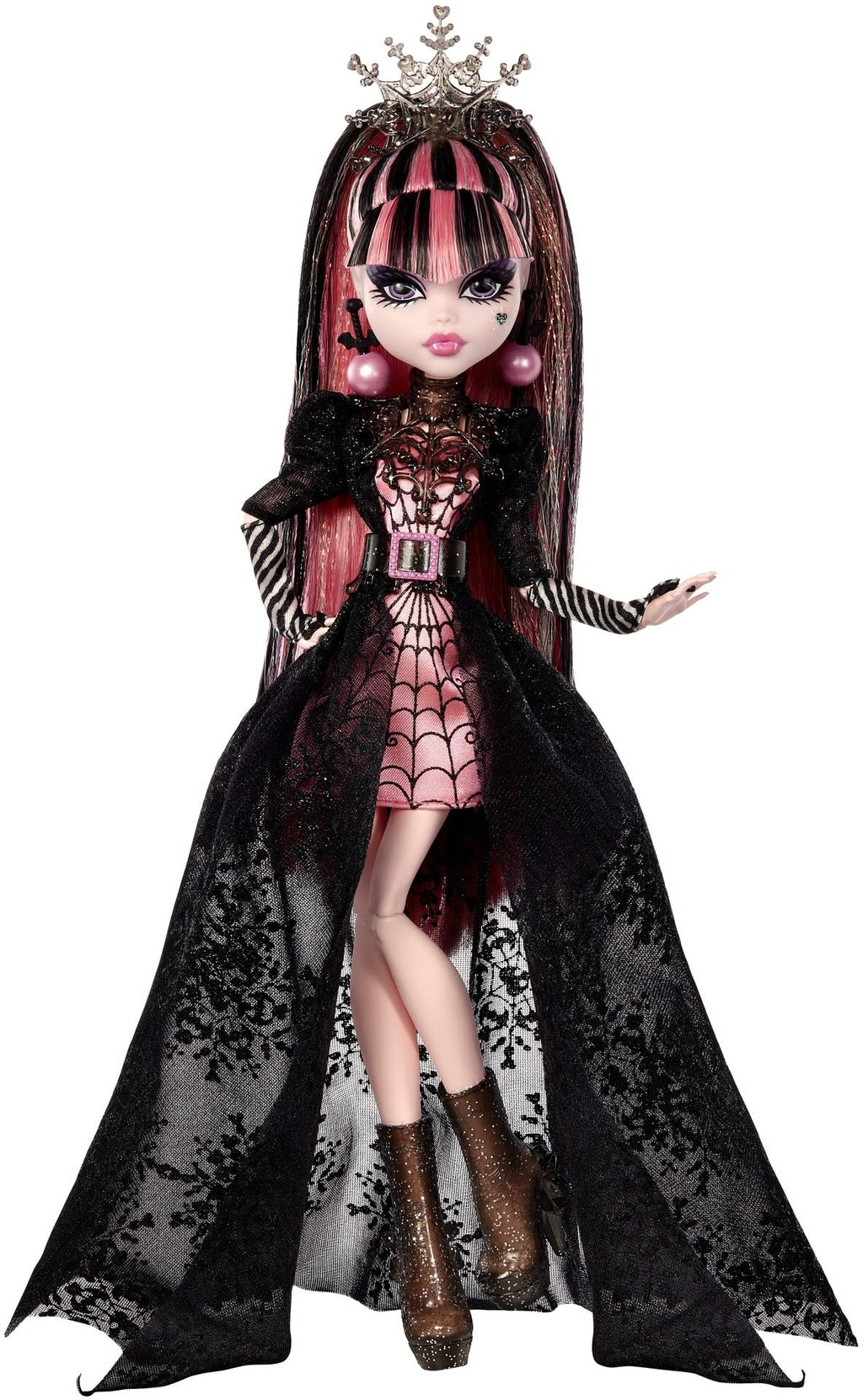 Pink and Black Gown Doll I3682