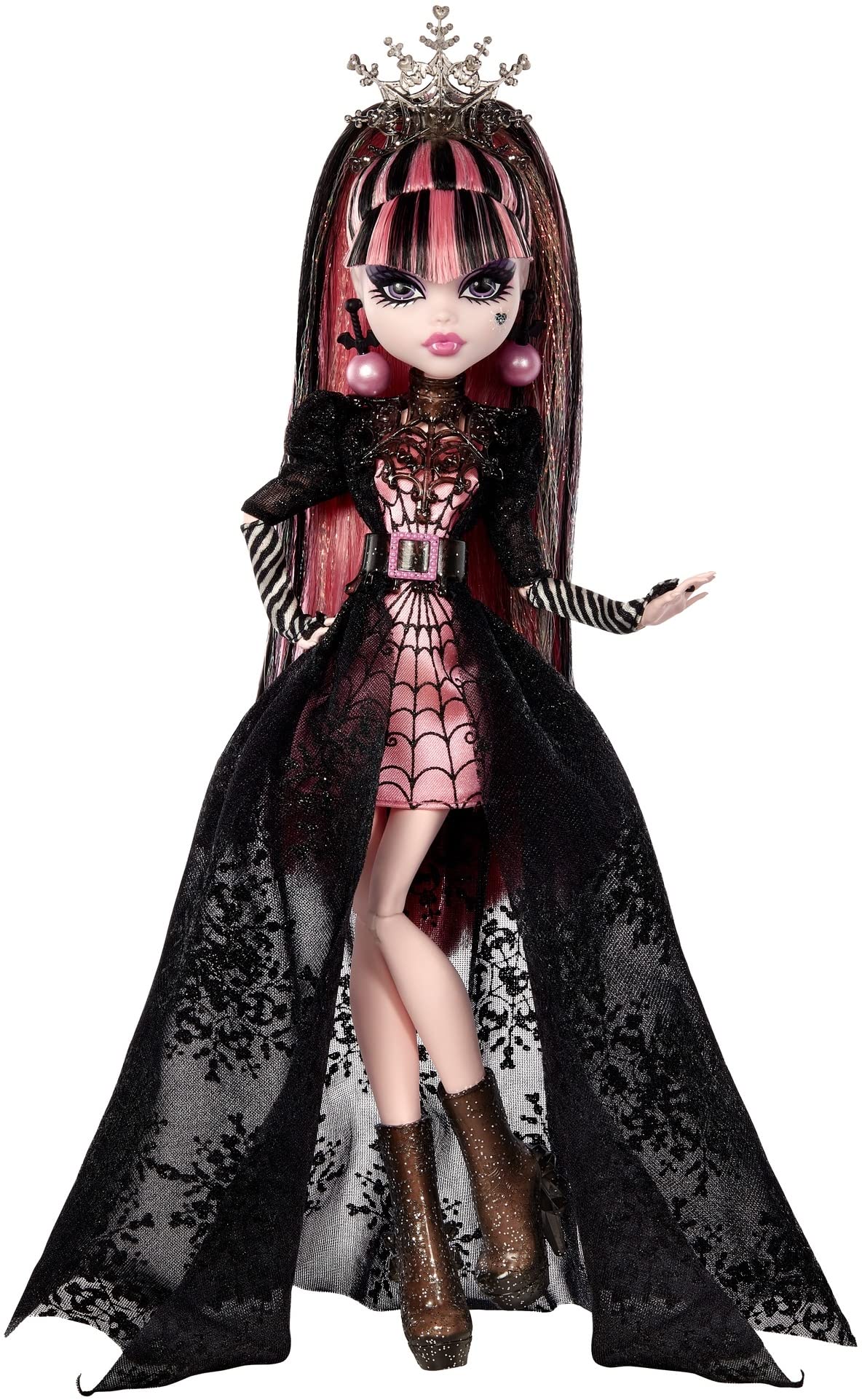 Pink and Black Gown Doll I3682